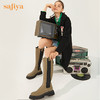 Safiya/索菲娅 帅气潮酷长靴2022年冬季新款弹力不过膝厚底长筒靴 SF24117130 商品缩略图0