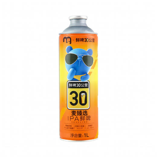 麦德龙 麦臻选x鲜啤30公里IPA鲜啤 1L 商品图0