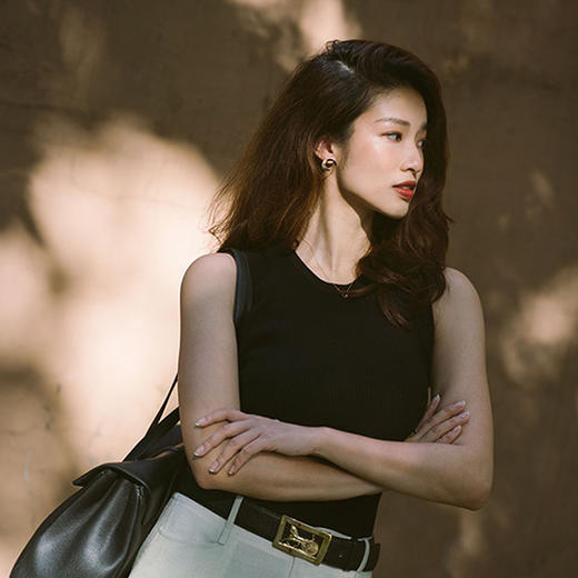 火桐hooton圆领抽条背心T305 商品图1