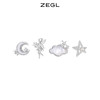 ZEGL设计师秋夜甜梦系列星月云朵仙子耳钉女贝壳耳环925银针耳饰 商品缩略图0