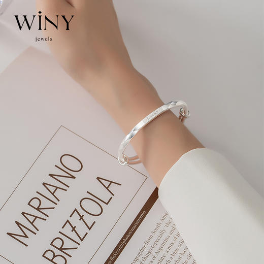 Winy9999足银幸运女孩手镯送女友闺蜜节日生日礼物 商品图8