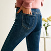 欧芮儿铅笔牛仔裤女2022春季新款高腰显瘦时尚休闲直筒弹力小脚裤 商品缩略图3
