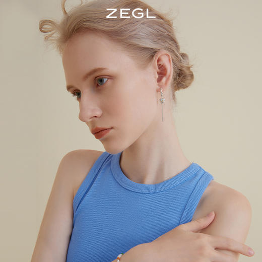 杨超越同款ZEGL串珠耳环女彩色气球狗耳钉银针夏日多巴胺穿搭耳饰 商品图1