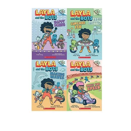 AR 2.7 扫码听音频 Layla and the Bots 莱拉和机器人 英文原版4册 桥梁章节书 Scholastic Branches 学乐大树系列儿童英语学习书籍读物 商品图0