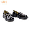 Safiya/索菲娅 小皮鞋2022秋季新品潮学院风小众少女爱心链条乐福鞋 SF23112010 商品缩略图11