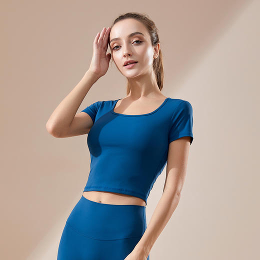 《福利款》哈瓦塔新款暴汗裸感4.0短袖（含胸垫）九分裤H320112 商品图9