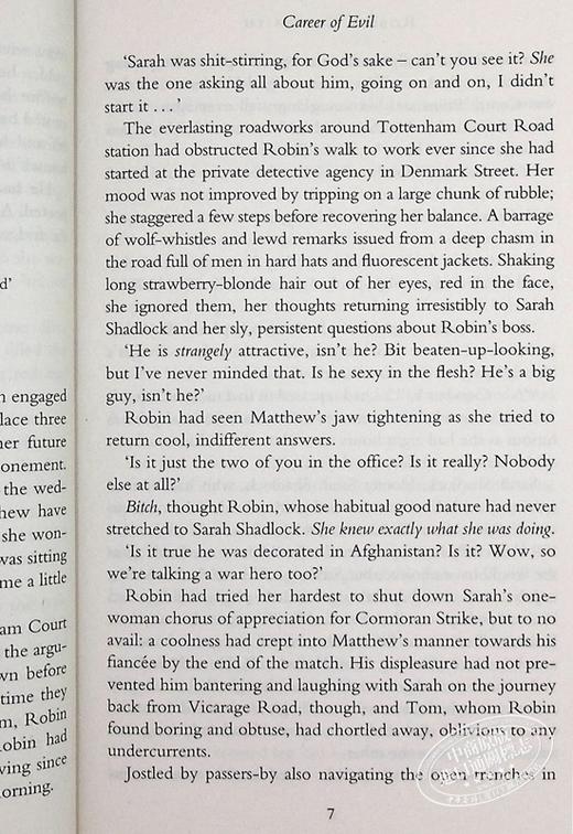 【中商原版】Career of Evil 邪恶事业 JK罗琳化名作品 英文原版 哈利波特 商品图7