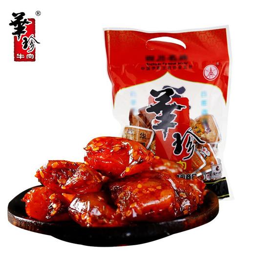 华珍牛肉麻辣牛蹄筋100g 麻辣零食Q弹好吃牛蹄筋四川特产零食 商品图1