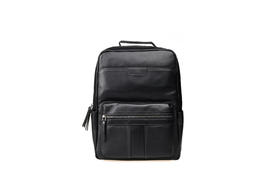 豪麟名鞋奥莱迪嘉男装牛皮革双肩背包TMPB22AM208黑色 原价2460元