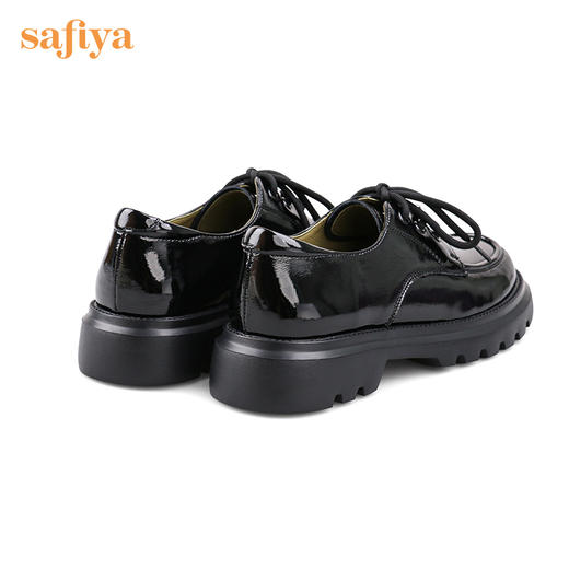 Safiya/索菲娅 深口鞋2022年秋季新款甜趣职场通勤系带小皮鞋女 SF23112013 商品图10