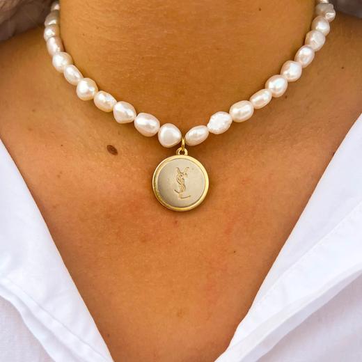 订购6周到｜Gigi Paris-YSL-中古纽扣 珍珠 项链［法国设计师］ 商品图4