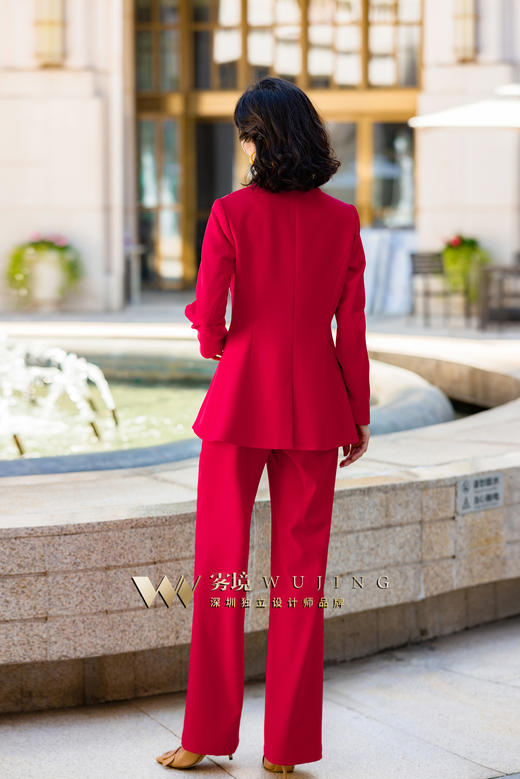 2202171 晴岚玫瑰 超密磨毛斜纹 裤子 雾境 商品图4