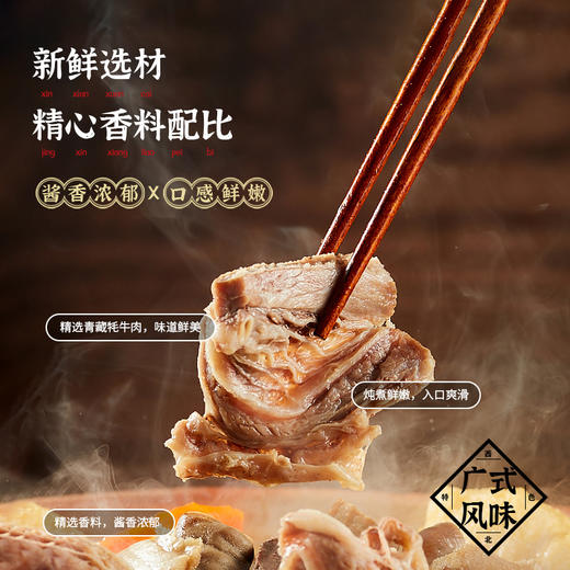 青藏牦牛腩（广式风味） 清真牦牛腩加热即食 500克*2袋/件 顺丰冷链全国包邮（穆臻）冷冻预制快手菜 商品图4