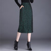 提花半身裙，女秋冬时尚高腰A字裙垂感大摆裙女装裙子 SS7166 商品缩略图0