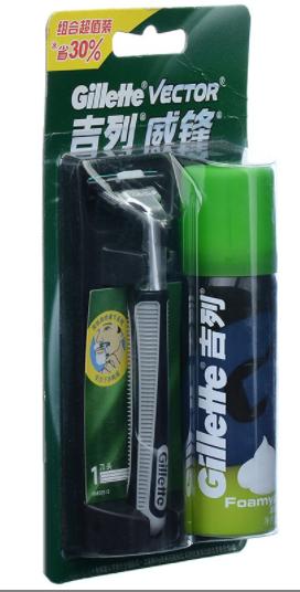【亚欧超市】吉列威锋旋转双层刀架组合装1刀头+剃须包/盒 商品图2