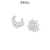 ZEGL设计师秋夜甜梦系列星月耳钉女2022年新款潮贝壳耳环银针耳饰 商品缩略图1