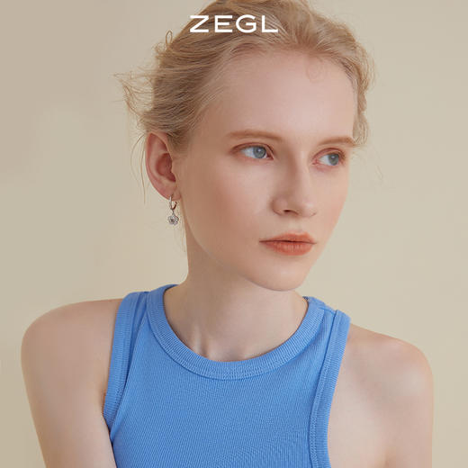 杨超越同款ZEGL串珠耳环女彩色气球狗耳钉银针夏日多巴胺穿搭耳饰 商品图3