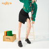 Safiya/索菲娅 深口鞋2022年秋季新款甜趣职场通勤系带小皮鞋女 SF23112013 商品缩略图1