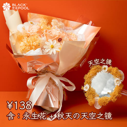 （限龙华龙岗罗湖区配送）【天秤座·永生守护花（高25cm）】向前走吧，沿着你的道路 鲜花将不断开放 商品图0