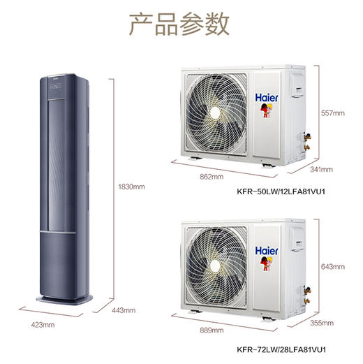 海尔（Haier）空调KFR-72LW/28LFA81VU1雷神者幻彩系列 商品图9