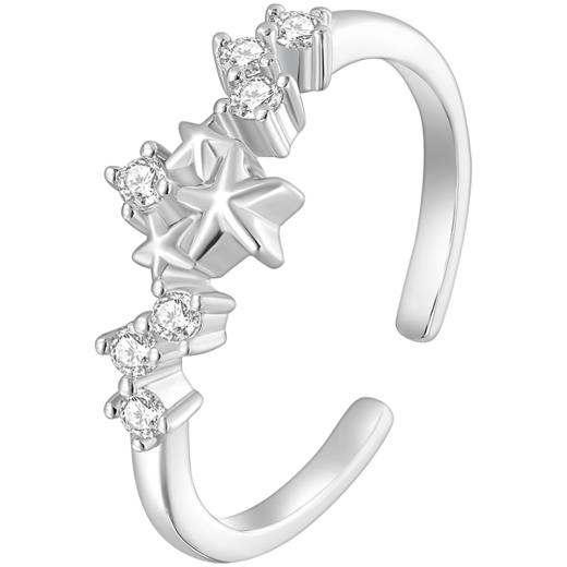 ZEGL设计师秋夜甜梦系列星月珍珠戒指女小众设计开口可调节食指戒 商品图5