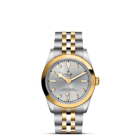 帝舵碧湾型31黄金钢款 | 帝舵表原厂机芯MT5201型（COSC）  钢表壳，直径31毫米  黄金及钢表带 商品图1