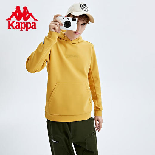 Kappa卡帕套头帽衫男秋运动卫衣针织休闲外套K0C52MT40 商品图0