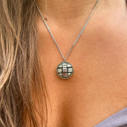 订购6周到｜Gigi Paris-Chanel-格子 中古纽扣 项链［法国设计师］ 商品图3