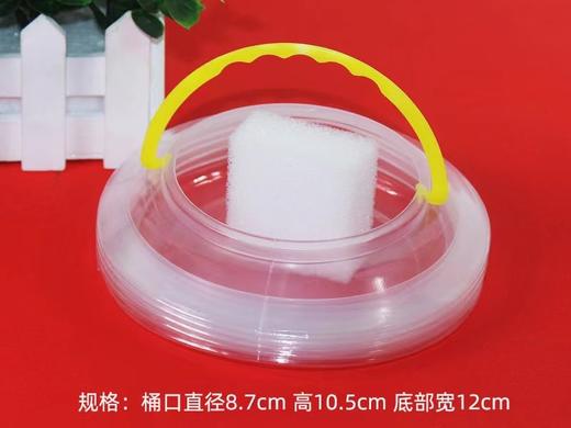 透明塑料伸缩水桶 折叠压缩水桶 美术画画洗笔桶 中国画洗笔筒 商品图1