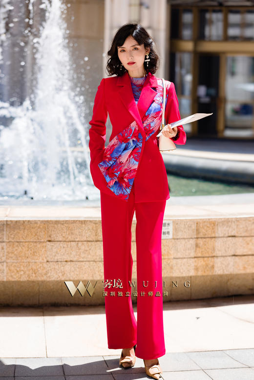 2202171 晴岚玫瑰 超密磨毛斜纹 裤子 雾境 商品图1