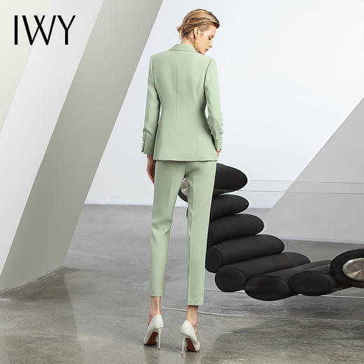 IWY/绿色西装外套春秋工作服职业套装女秋冬新款时尚气质女神范轻熟风CP12307 商品图2