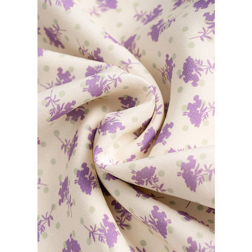 欧芮儿碎花雪纺连衣裙女春装2022年新款收腰时尚法式灯笼袖大摆裙 商品图6