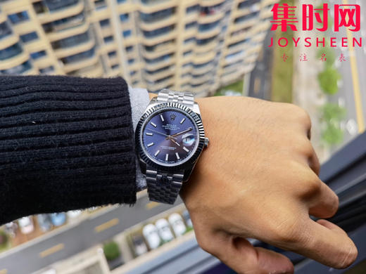 劳力士Rolex经典日志型系列 男士腕表  直径41mm 深蓝盘 商品图4