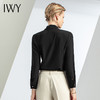 IWY/黑色衬衫套裤秋冬新款黑色职业套装两件套通勤风工作服正装女OLB11120+P11379 商品缩略图3