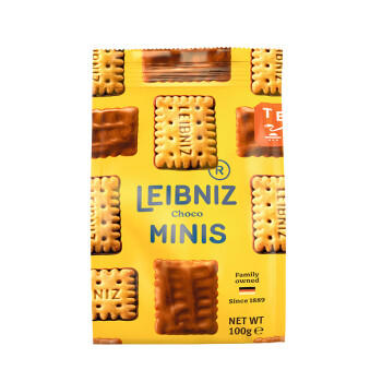 百乐顺德国进口莱布尼兹牛奶巧克力迷你饼干100g休闲零食办公室出游解馋 商品图3