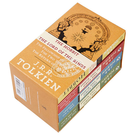 预售 【中商原版】托尔金4本套装 魔戒三部曲 霍比特人 J R R Tolkien 4Book Boxed Set The Hobbit and the Lord of the Rings 商品图2