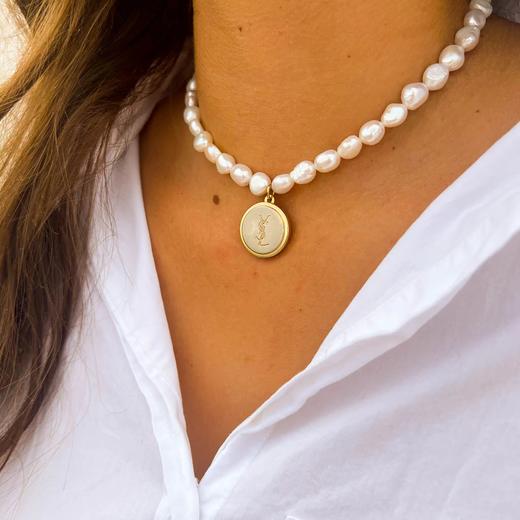 订购6周到｜Gigi Paris-YSL-中古纽扣 珍珠 项链［法国设计师］ 商品图3