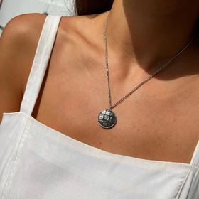 订购6周到｜Gigi Paris-Chanel-格子 中古纽扣 项链［法国设计师］