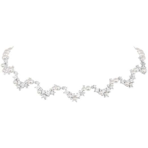 ZEGL设计师秋夜甜梦系列星月人造珍珠项链女轻奢小众锁骨颈链配饰 商品图5