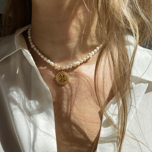 订购6周到｜Gigi Paris-Chanel-四叶草 珍珠 项链［法国设计师］ 商品图0