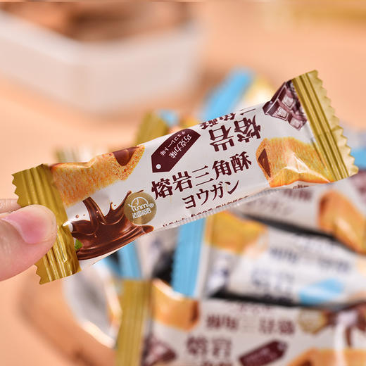 「四款口味！酥脆可口」法思觅语熔岩三角酥夹心饼干巧克力下午茶小点心休闲零食 商品图2