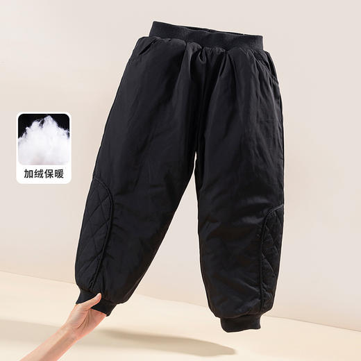 贝贝怡童装儿童秋冬保暖夹棉休闲裤女童保暖裤子 商品图3