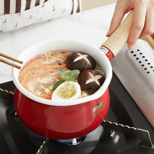 纯色系列木柄奶锅（附盖）SD-15M 商品图1