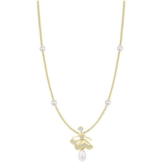 ZEGL设计师舞者系列人造珍珠项链女轻奢小众高级设计感锁骨链配饰 商品图6