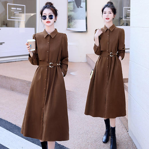 LT-8872-1-135 2022秋季新款韩版时尚气质法式连衣裙 商品图1