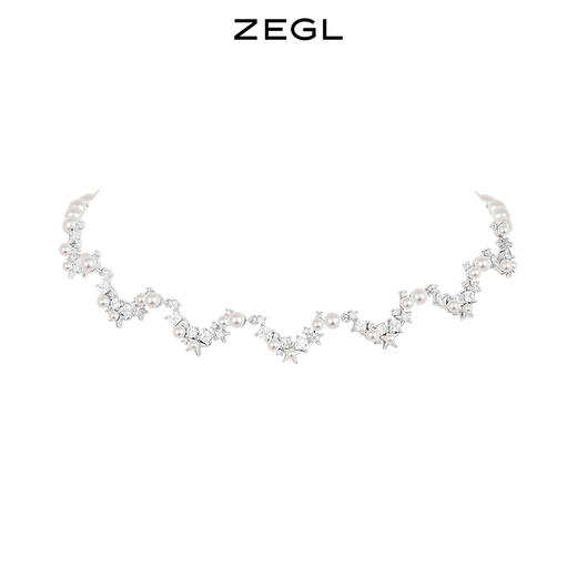 ZEGL设计师秋夜甜梦系列星月人造珍珠项链女轻奢小众锁骨颈链配饰 商品图0
