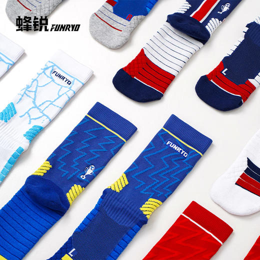 蜂锐FUNRYO系列主题袜防滑足球中袜 商品图1