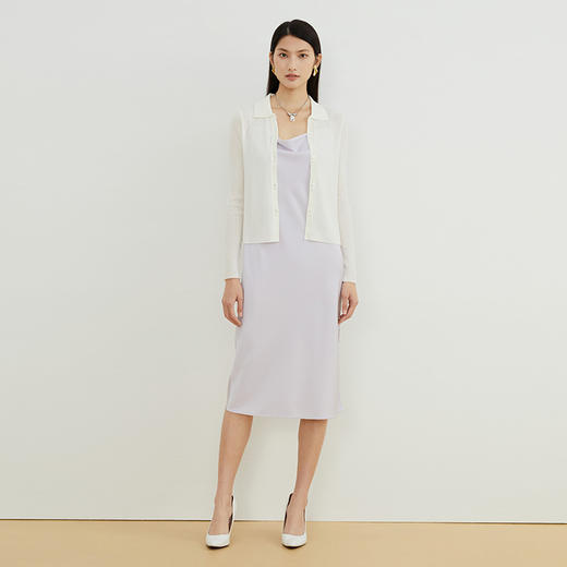 EITIE爱特爱秋季新款时尚通勤气质百搭短款针织开衫C2201004 商品图6