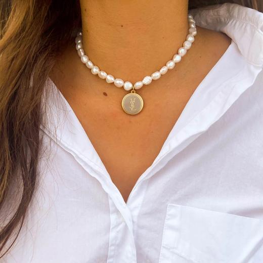 订购6周到｜Gigi Paris-YSL-中古纽扣 珍珠 项链［法国设计师］ 商品图2