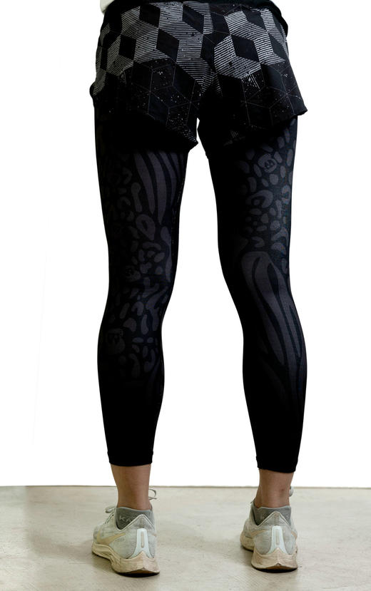 严素高腰运动紧身9分裤，弹性紧身裤，男女通款，严素态度 商品图8